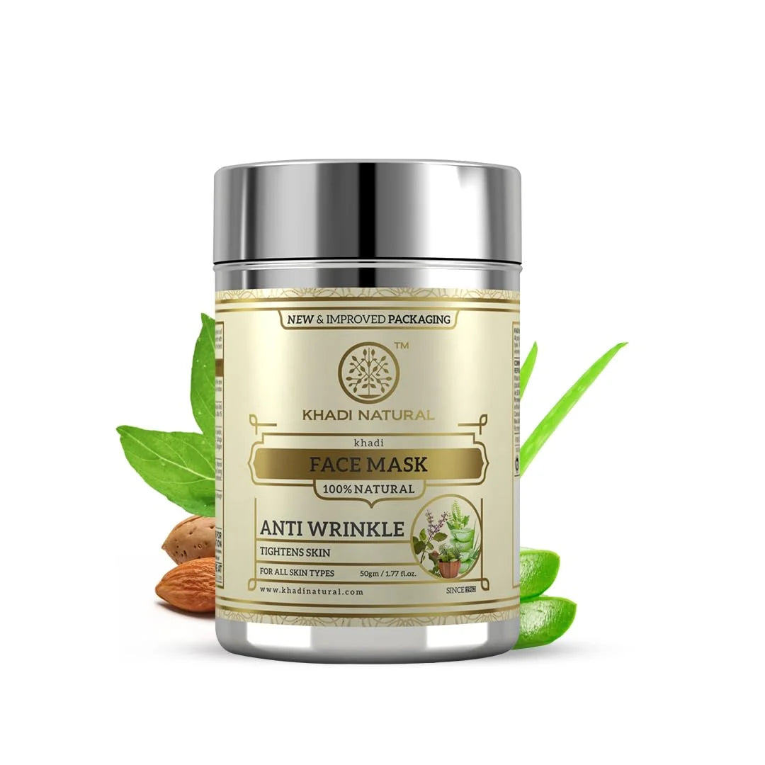 Khadi Natural Anti Wrinkle Herbal Face Mask - 50 gm