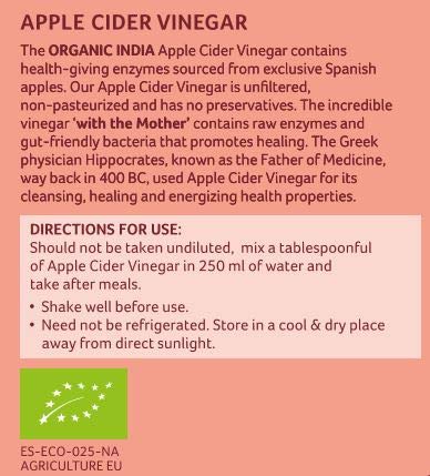 Organic India Apple Cider Vinegar