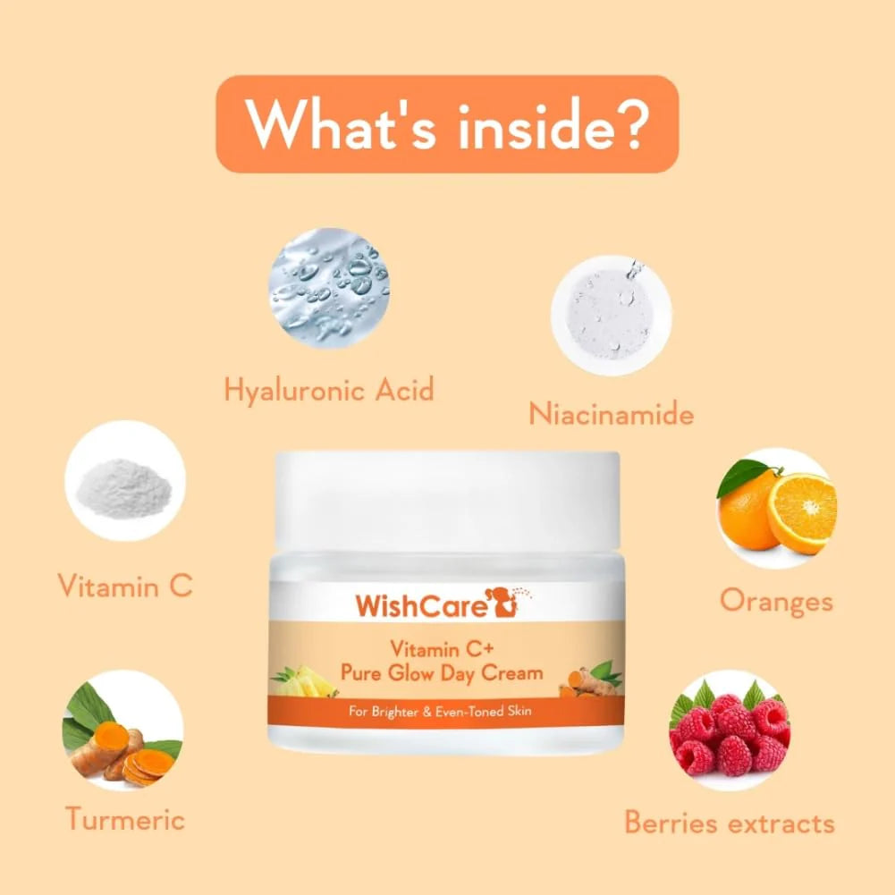Wishcare Vitamin C+ Pure Glow Face Cream - 50 gm