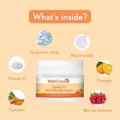 Wishcare Vitamin C+ Pure Glow Face Cream - 50 gm