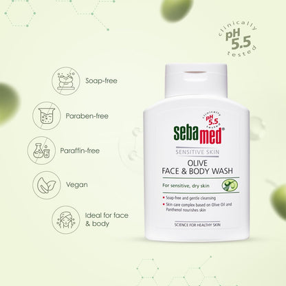 Sebamed Olive Face & Body Wash | 200 ml