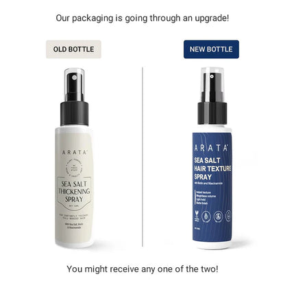 Arata Sea Salt Volumizing Hair Spray Infused with Niacinamide, Biotin & Sea Salt For Instantly Thicker, Full-Bodied Hair - 50 ml