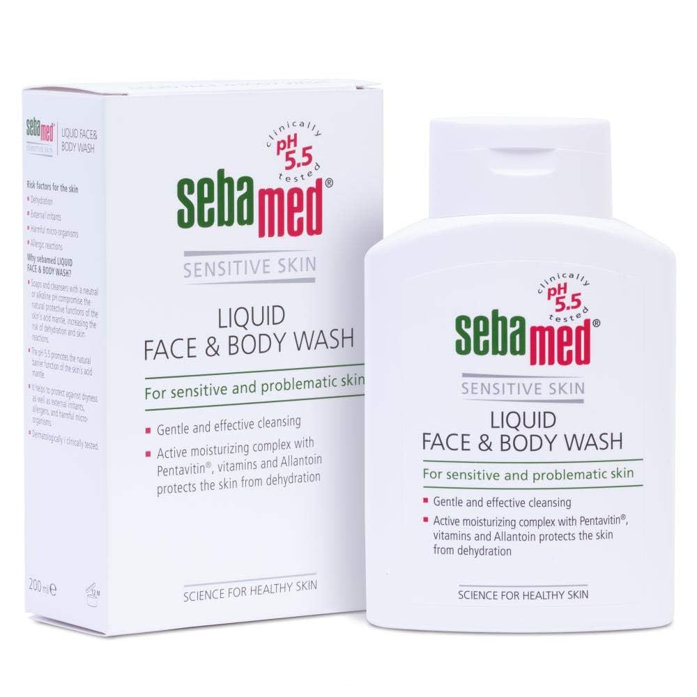 Sebamed Liquid Face and Body Wash 200ml | for All Skin Types