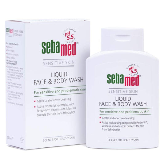 Sebamed Liquid Face and Body Wash 200ml | for All Skin Types