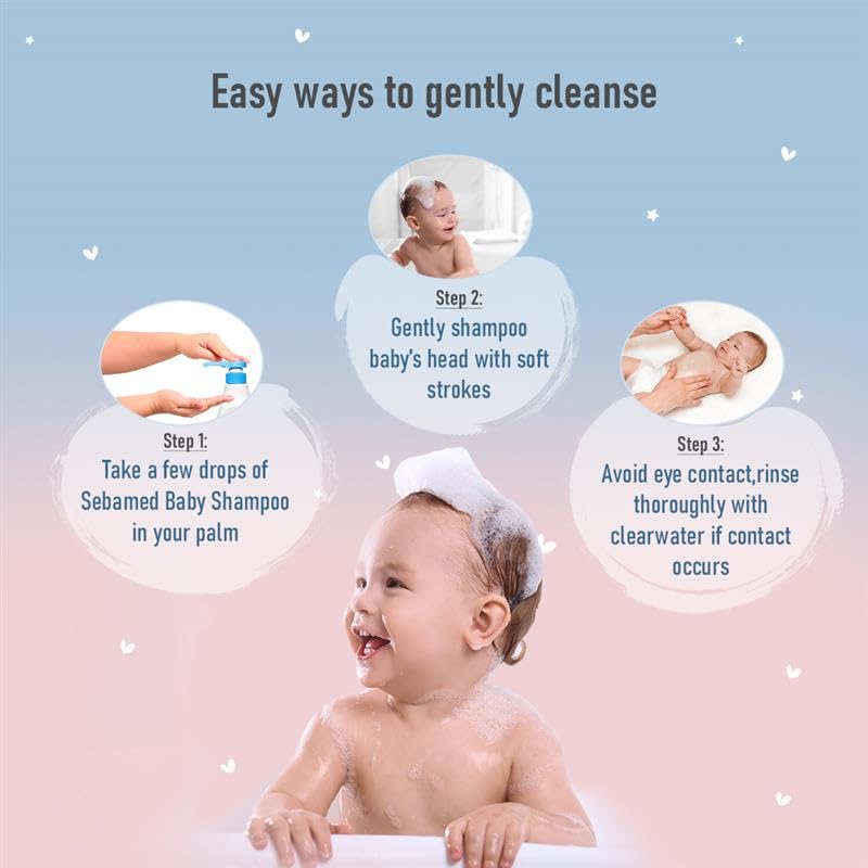 SebaMed Baby Shampoo|pH 5.5| Soap Free| No Tears | 150 ml