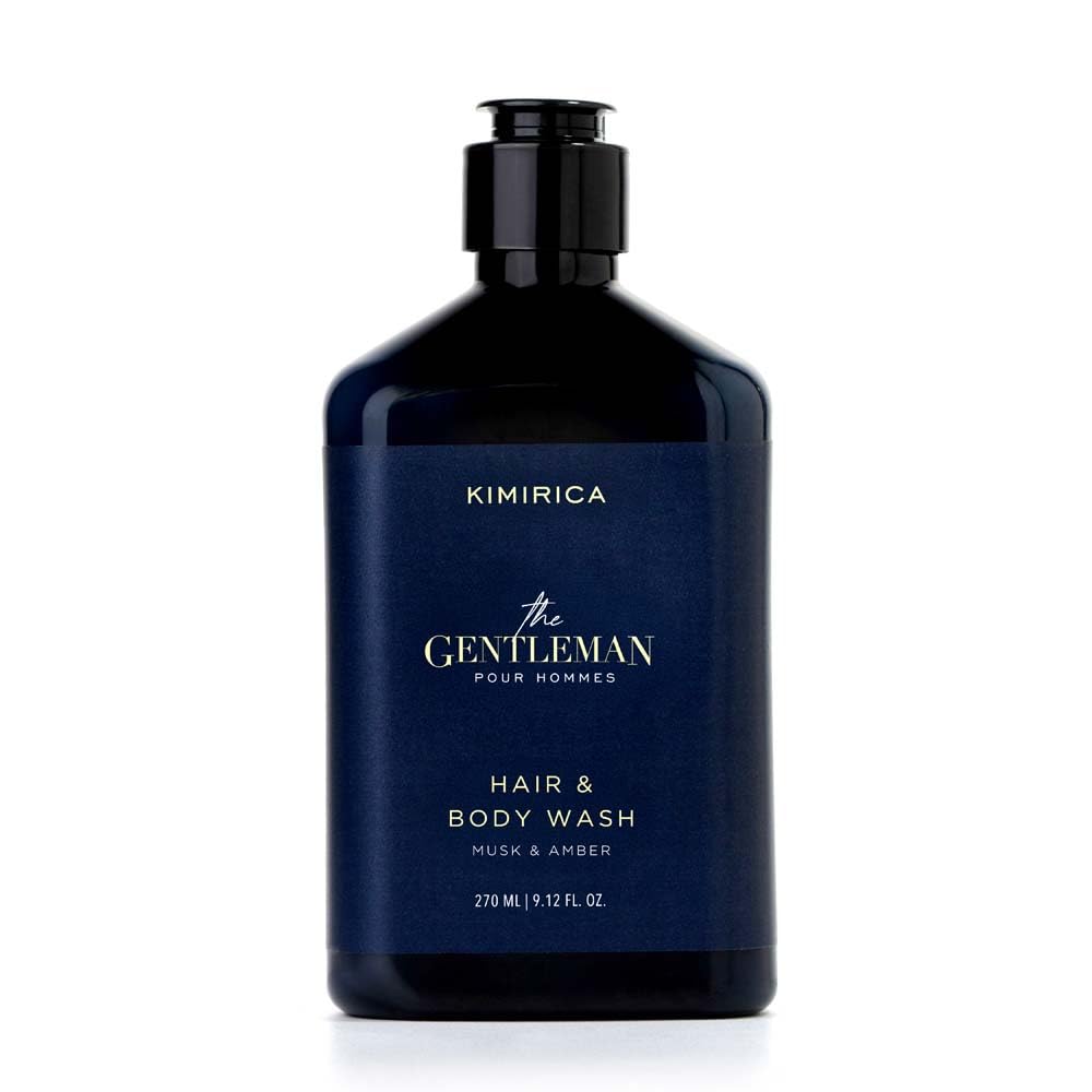 Kimirica The Gentleman Niacinamide Hair & Body Wash -270ml|Enriched with high-performance and restorative blend of Vetiver, Patchouli, and Niacinamide