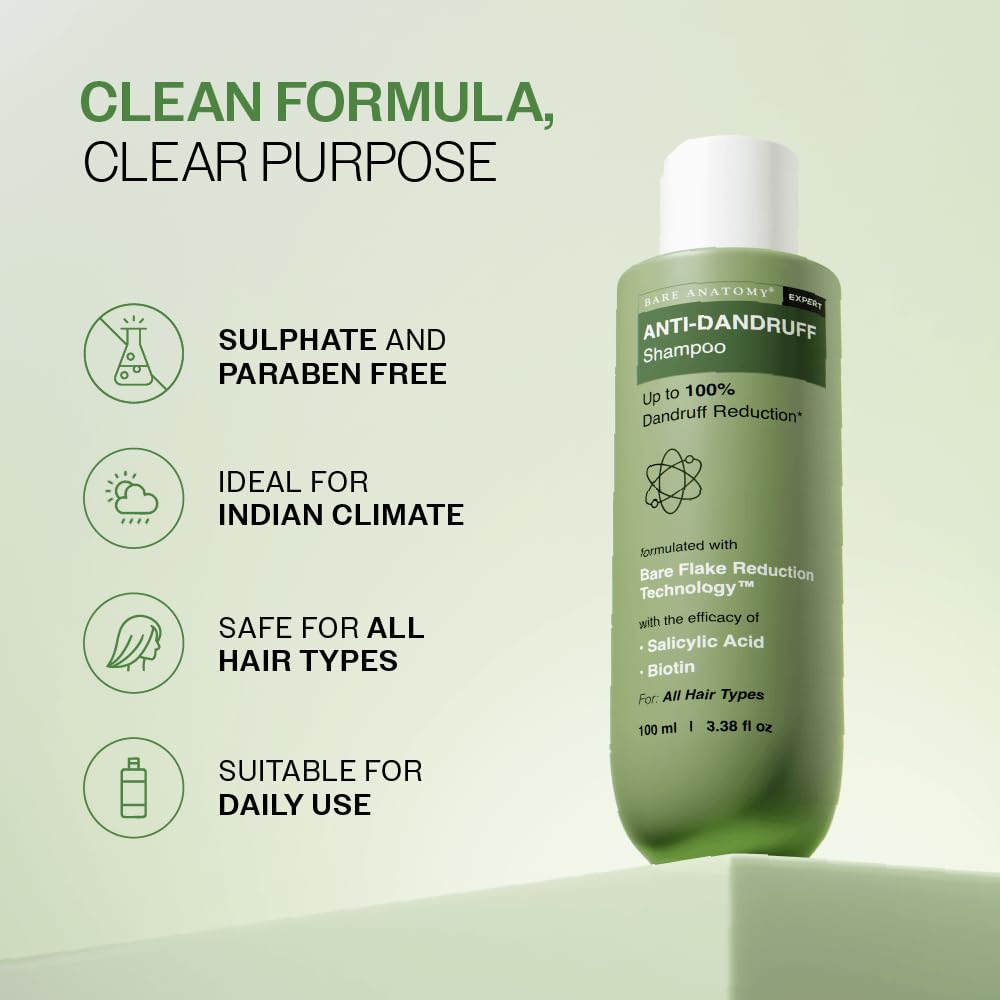 Bare Anatomy Expert Anti-Dandruff Shampoo with Salicylic Acid & Biotin