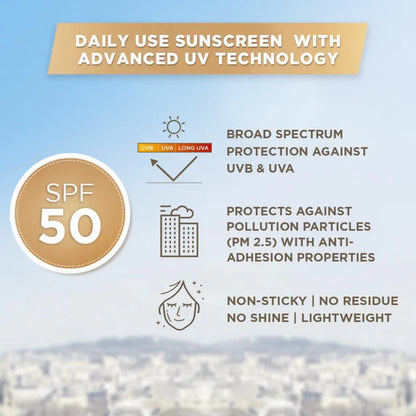L'Oreal Paris Sunscreen, Lightweight Matte Sunscreen - 50 ml