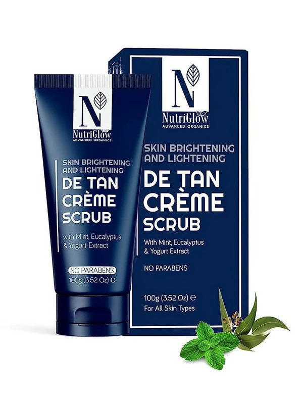 NutriGlow Advanced Organic De Tan Creme Scrub - 100 gm