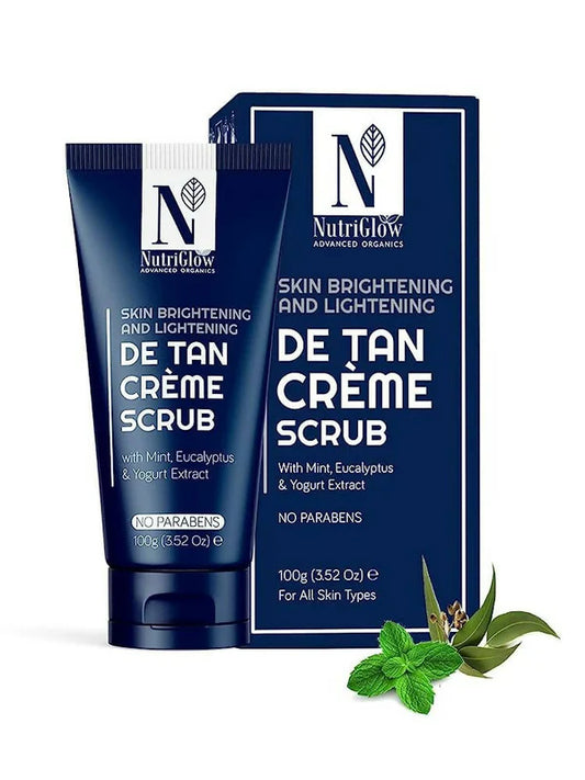 NutriGlow Advanced Organic De Tan Creme Scrub - 100 gm
