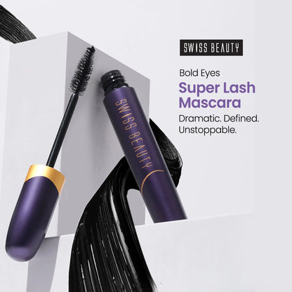 Swiss Beauty Bold Eyes Super Lash Mascara Waterproof - Black - 7.5 ml