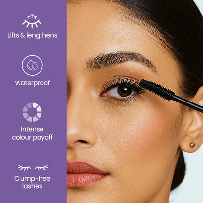 Swiss Beauty Bold Eyes Super Lash Mascara Waterproof - Black - 7.5 ml