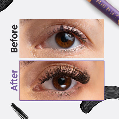 Swiss Beauty Bold Eyes Super Lash Mascara Waterproof - Black - 7.5 ml