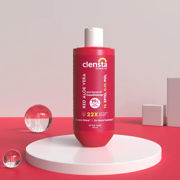 Red Aloe Vera Anti-Dandruff Conditioner With 1% ZPTO & 0.1% POL