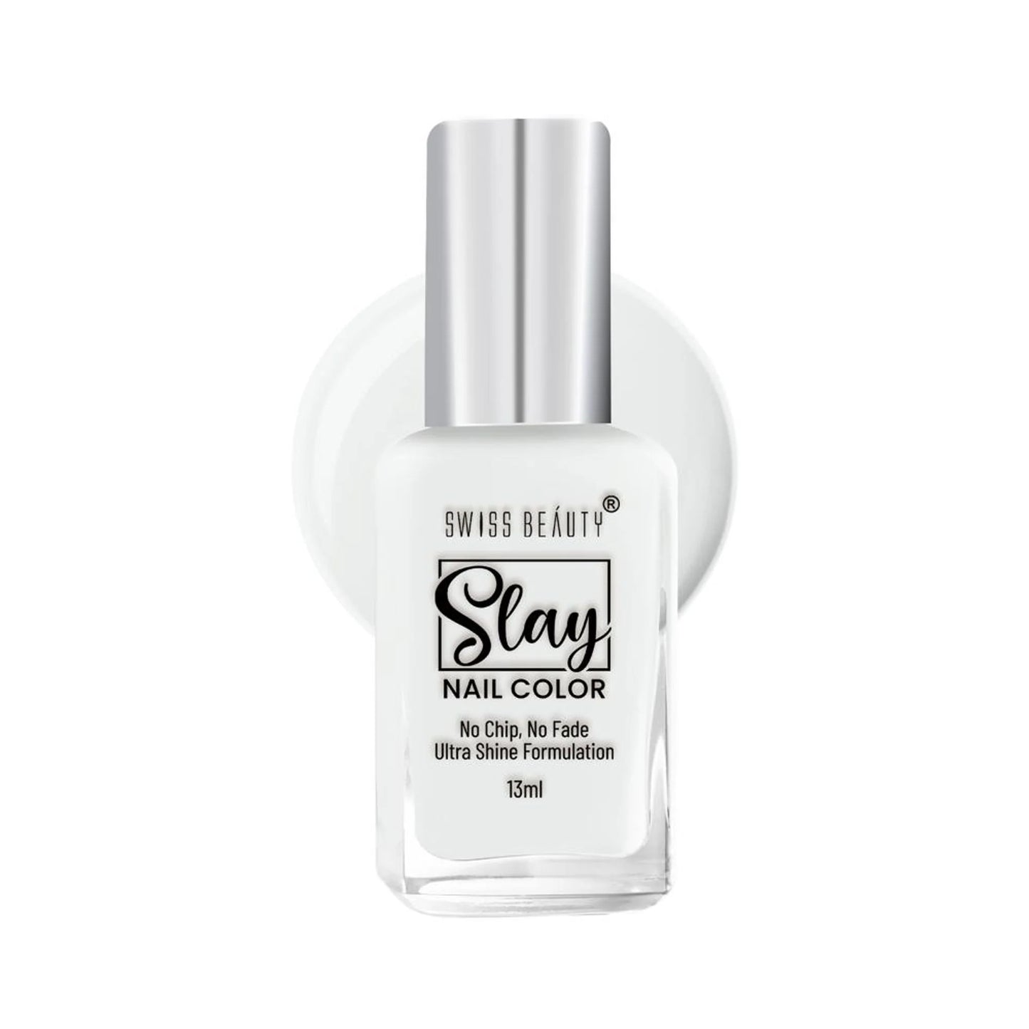 Swiss Beauty Slay Nail Color Ultra Shine Formulation - 07 Creamy Nude - 13 ml
