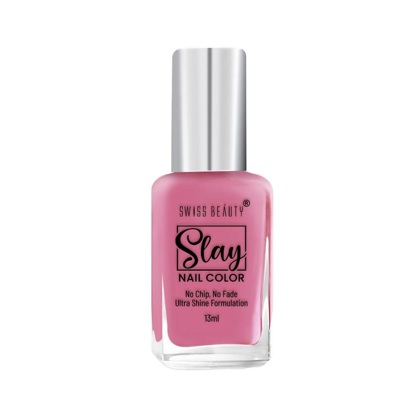 Swiss Beauty Slay Nail Color Ultra Shine Formulation - 13 Perfect Pink - 13 ml