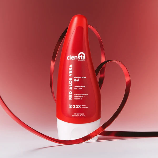 Red Aloe Vera Multipurpose Gel With 1% Niacinamide, Rose Water & Vitamin E