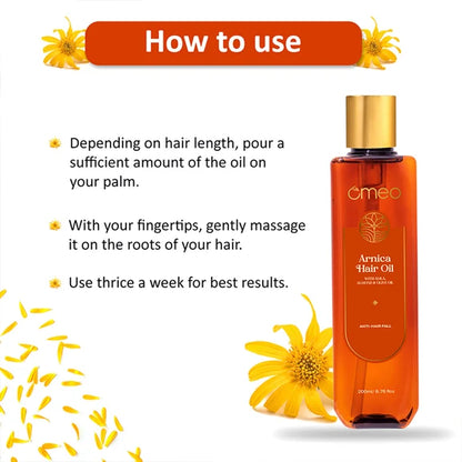 Omeo Arnica Hair Oil With Amla & Almond Oil Extract - 100 ml