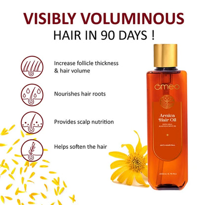 Omeo Arnica Hair Oil With Amla & Almond Oil Extract - 100 ml