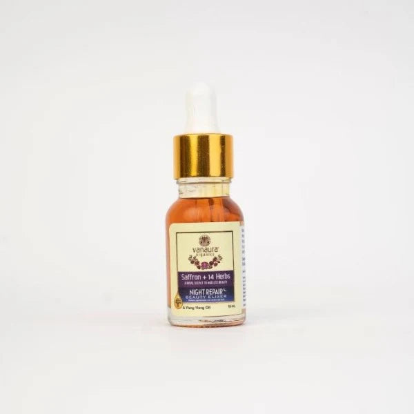 Saffron+14 herbs, Night repair beauty elixir-15ml
