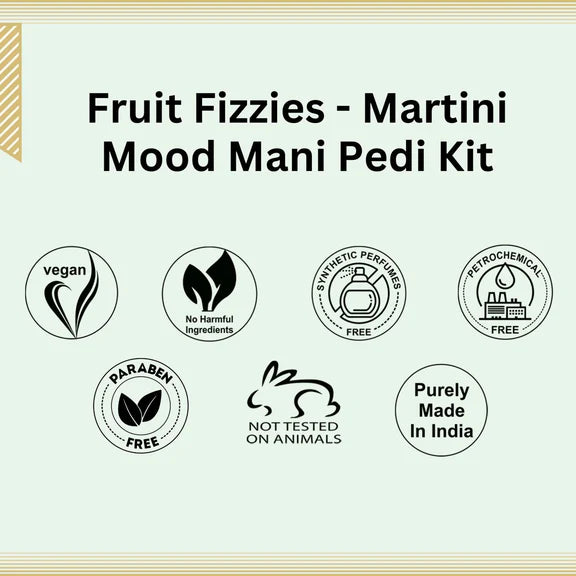 Aroma Treasures Martini Mood Mani-Pedi Kit With Watermelon And Litchi - 77 gm + 10 ml
