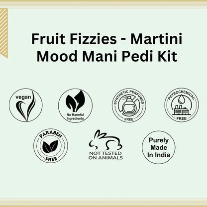 Aroma Treasures Martini Mood Mani-Pedi Kit With Watermelon And Litchi - 77 gm + 10 ml