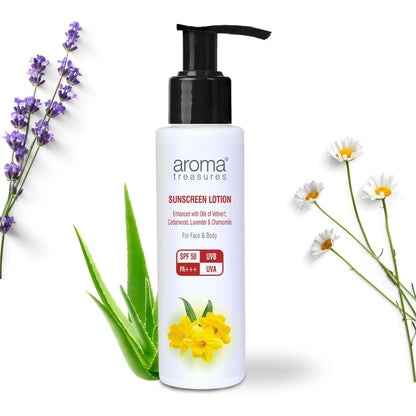 Aroma Treasures Sunscreen Lotion Spf 50 Pa+++ Uvb Uva - 100 ml