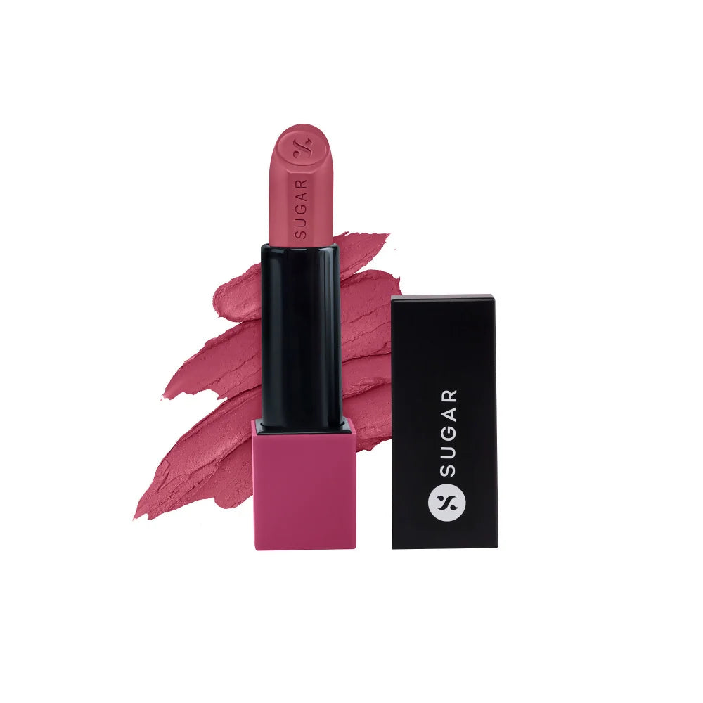 SUGAR Glide Peptide Serum Lipstick with Vitamin E - 05 Parisian Pink - 4.2 gm