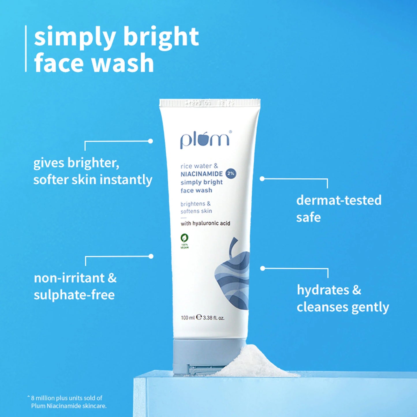 Plum Bestselling Niacinamide Facewash And Toner Combo Tightens Pore, Brightens Skin, Fades Blemishes - combo