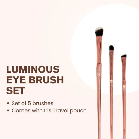 IRIS COSMETICS Luminous Eye Brush Set - 5 pcs