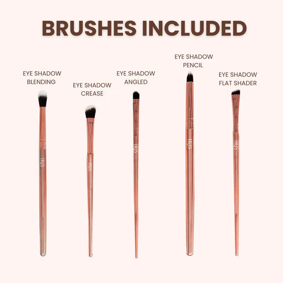 IRIS COSMETICS Luminous Eye Brush Set - 5 pcs