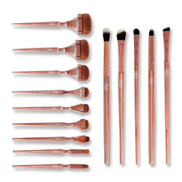 IRIS COSMETICS Luminous Complete Brush Set - 14 pcs
