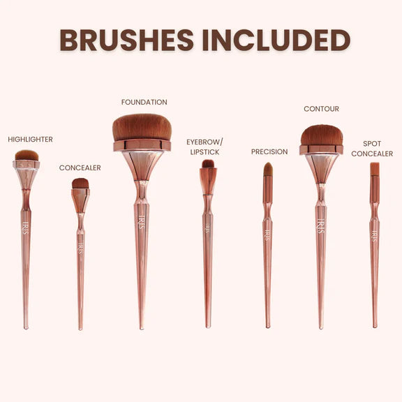 IRIS COSMETICS Luminous Complete Brush Set - 14 pcs