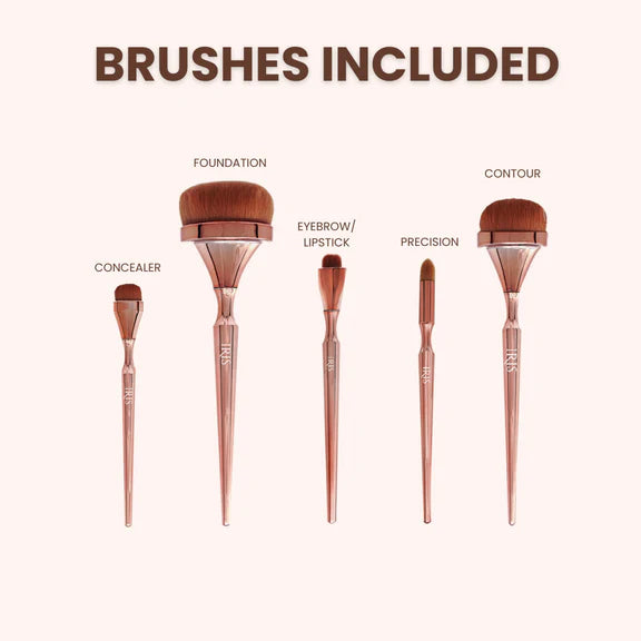 IRIS COSMETICS Luminous Face Brush Set - 9 pcs