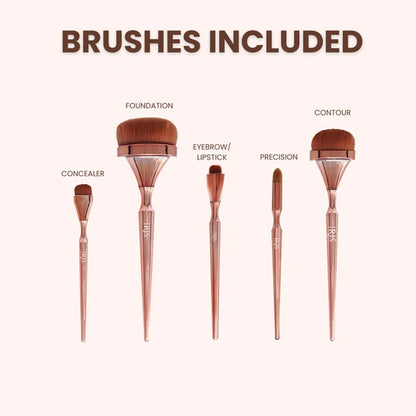 IRIS COSMETICS Luminous Face Brush Set - 9 pcs