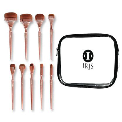 IRIS COSMETICS Luminous Face Brush Set - 9 pcs
