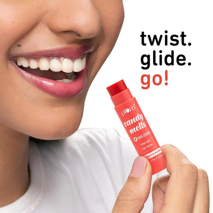 Plum Candy Melts Strawberry Sorbet Tinted Lip Balm - 4.5 gm