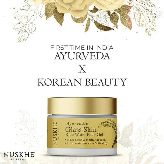 Nuskhe By Paras Ayurvedic Glass Skin Rice Water Face Gel - 50 gm