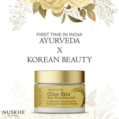 Nuskhe By Paras Ayurvedic Glass Skin Rice Water Face Gel - 50 gm