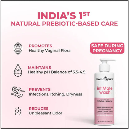 Mommypure Intimate Wash With Natural Prebiotic - 200 ml