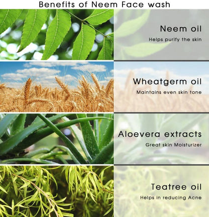Khadi Natural Neem Herbal Face Wash - 210 ml