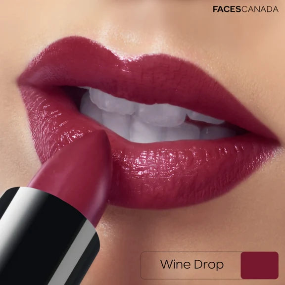 Faces Canada Creme Finish Lipstick - Wine Drop 20 - 4 gm