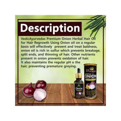 VedicAyurveda Onion Hair Oil for hair - 30 ml