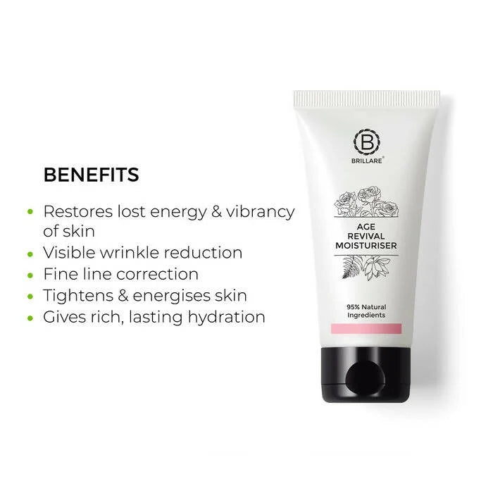 Brillare Age Revival Moisturiser For Ageing Skin - 50 ml