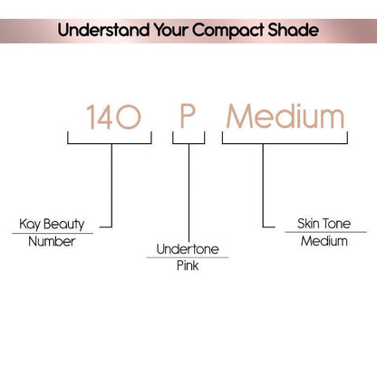 Kay Beauty By Katrina Kaif Matte Compact - 140P Medium