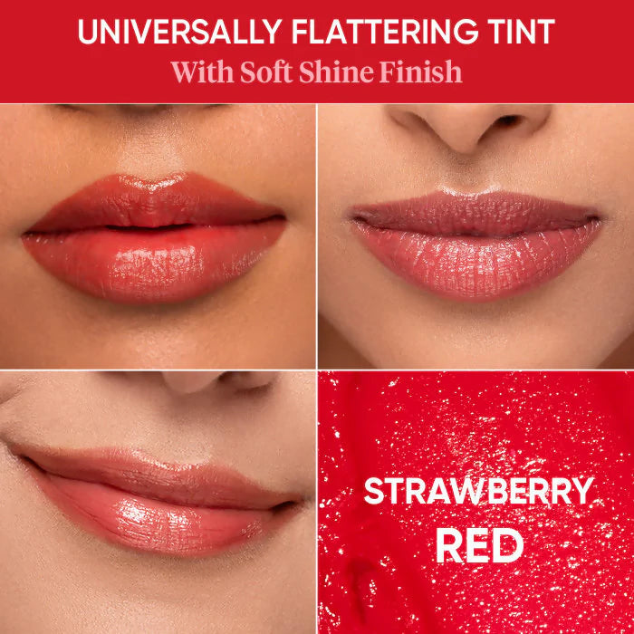 Dot & Key Barrier Repair Hydrating Lip Balm SPF 50 With Ceramides & Peptides Strawberry Red - 4.5 gm