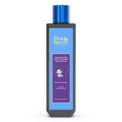 Blue Nectar Baby Hair Oil With Organic Ghee & Almond Oil - 100 ml