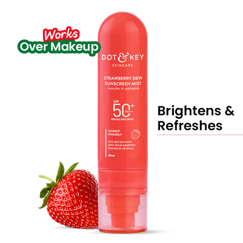 Dot & Key Strawberry Dew Sunscreen Mist SPF 50+ - 80 ml
