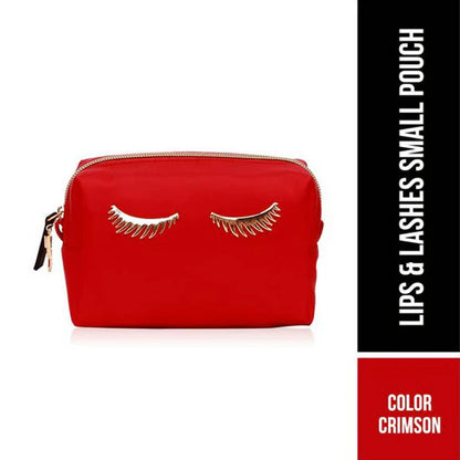 Colorbar Pouch Lips & Lashes (Small Pouch) - Crimson - 1 Pouch
