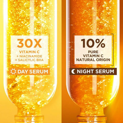 Garnier 30X Vitamin C Day + 10% Vitamin C Night Serum Mini Combo